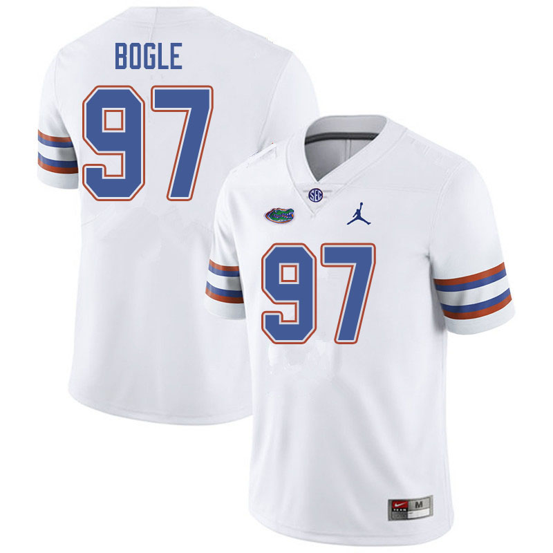 Jordan Brand Men #97 Khris Bogle Florida Gators College Football Jerseys Sale-White